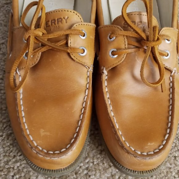 Sperry Conway Boat Shoe Brown Leather - Picture 1 of 6